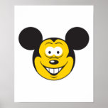 Mouse  Smiley Face Print