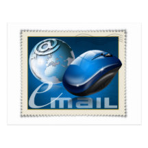Mouse stamps e-mail postcard