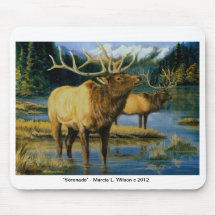 Mousepad - Bull Elk Serenade