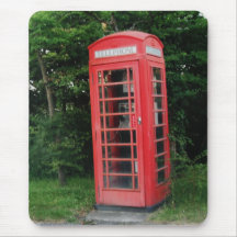 Mousepad Countryside Red Phone Box