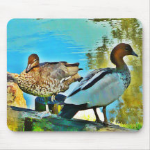Mousepad Two Wild Ducks