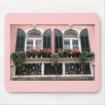 Mousepad with a photo of balcony in Verona, Italy