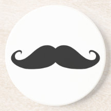 Moustache coasters!