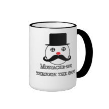 Moustache-ing Through The Snow Coffee Mug