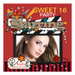 Movie Star Sweet Sixteen Party Invitations
