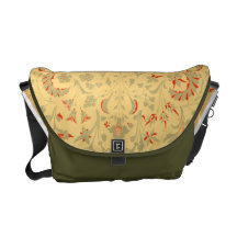 Moyen Age Floral Print Rickshaw Messenger Bag