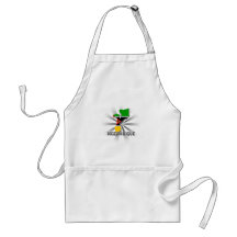 Mozambique Flag Map 2.0 Aprons