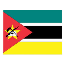 Mozambique Flag Post Card