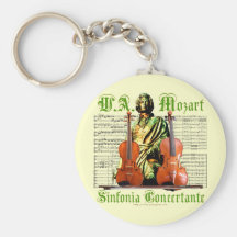 Mozart Sinfonia Concertante Keychains