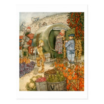 Mr and Mrs Vinegar at Home postcards