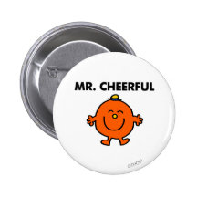 Mr Cheerful Classic Pinback Buttons
