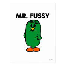 Mr Fussy Classic Post Card