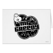 Mr Greedy Block Greeting Cards