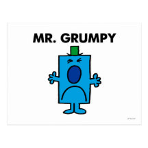Mr Grumpy Classic Postcard