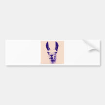 Mr Llama Bumper Sticker