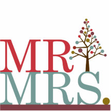 Mr & Mrs Merry & Bright Cake Topper Photo Sculpture