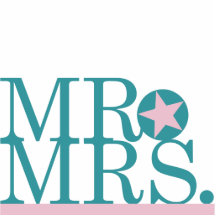 Mr & Mrs Star Cake Topper Photo Cut Outs