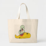 mr walking dead tote bag