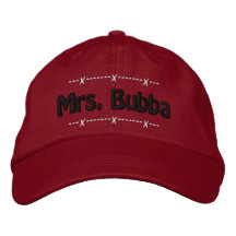 Mrs. Bubba Funny Redneck Nickname Embroidered Baseball Cap