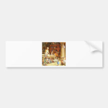 Mrs.Claus &  Santa's Elves Bake Christmas Cookies Bumper Stickers