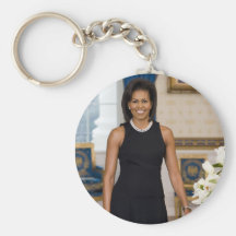 MrsObamaPortrait Keychain