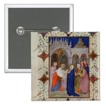 MS 11060-11061 Hours of Notre Dame: None, The Pres Pin