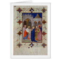 MS 11060-11061 Hours of Notre Dame: None, The Pres Greeting Card