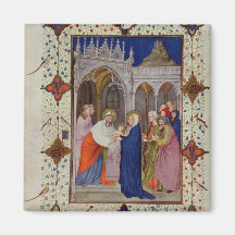 MS 11060-11061 Hours of Notre Dame: None, The Pres Refrigerator Magnet