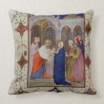 MS 11060-11061 Hours of Notre Dame: None, The Pres Pillow