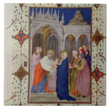 MS 11060-11061 Hours of Notre Dame: None, The Pres Ceramic Tiles