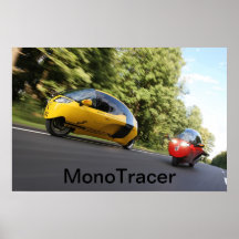 MT Poster - Yellow & Red On The Road