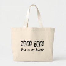 Muay Thai It's in my blood Canvas Bags
