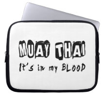 Muay Thai It's in my blood Laptop Sleeve