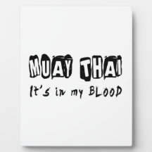 Muay Thai It's in my blood Photo Plaque