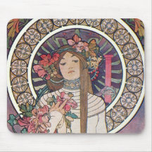 Mucha Goddess Mousepad