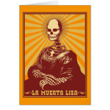 Muerta Lisa Greeting Cards