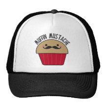 Muffin Moustache Mesh Hats