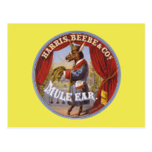 Mule Ear Tobacco Label Postcard