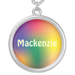 Multi Colour Marble Name Necklace necklaces