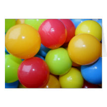Multi-coloured Balls Card