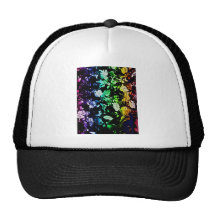 Multi-Coloured Blooms Mesh Hats
