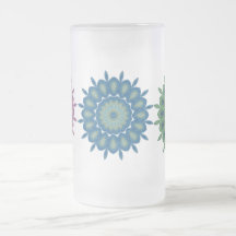 MULTI COLOURED GLASS MUG