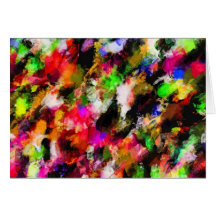Multi-Coloured Pattern (1) Greeting Card