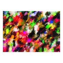 Multi-Coloured Pattern (1) Invitations