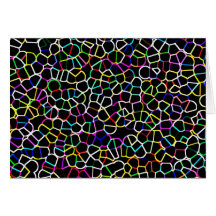 Multi-Coloured Pattern (3) Greeting Cards