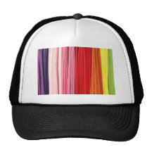 multi coloured stripes hat