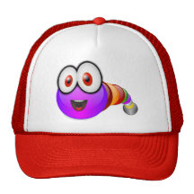 Multi coloured Worm Hat