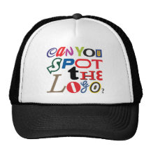 multi-logo trucker hat