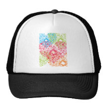 multi mix heart graphic design trucker hats