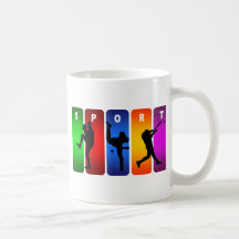 Multicolor Baseball Emblem Coffee Mug